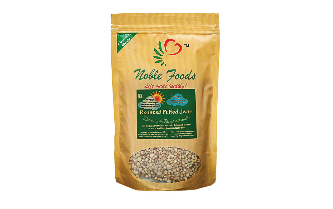 Noble Foods Roasted Puffed Jwar    Pack  180 grams